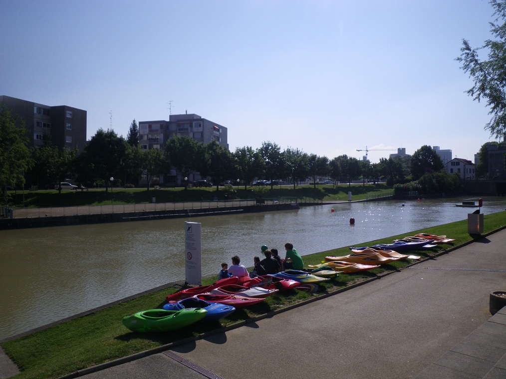 BKV Fun & Action 2011: Einstieg am Wildwasserkanal.