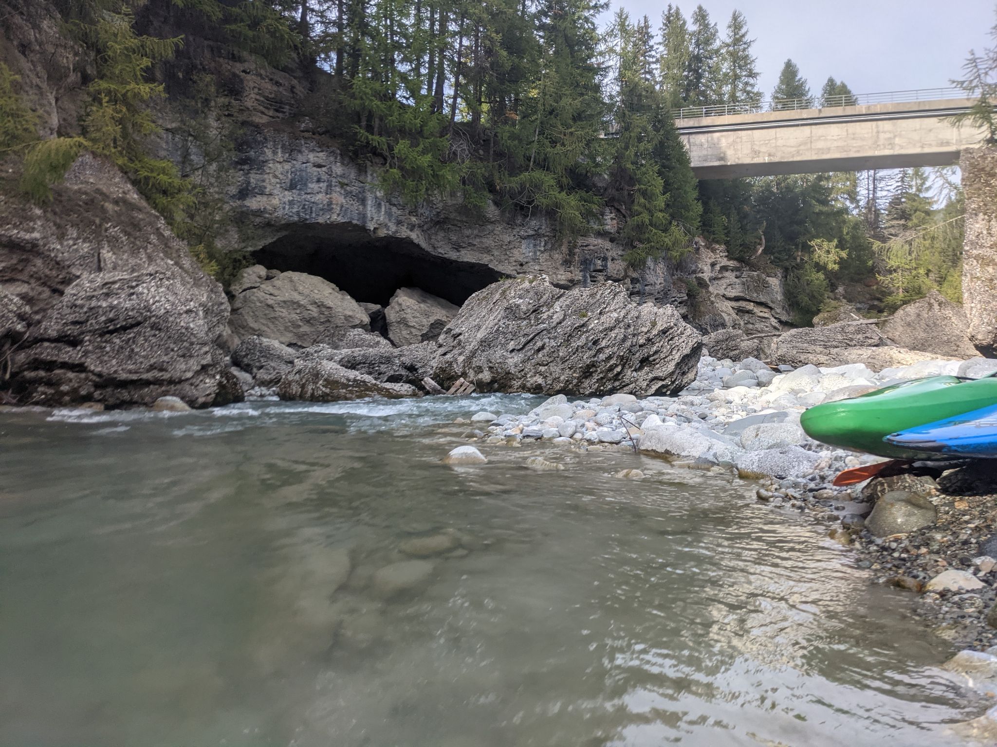 Siphon-Canyoning in der S-Chanf Schlucht